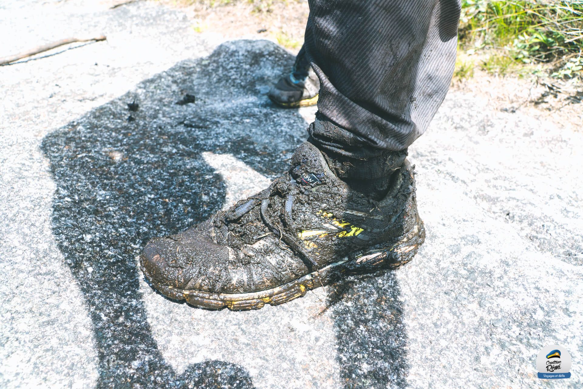 Mes chaussures pleines de boue