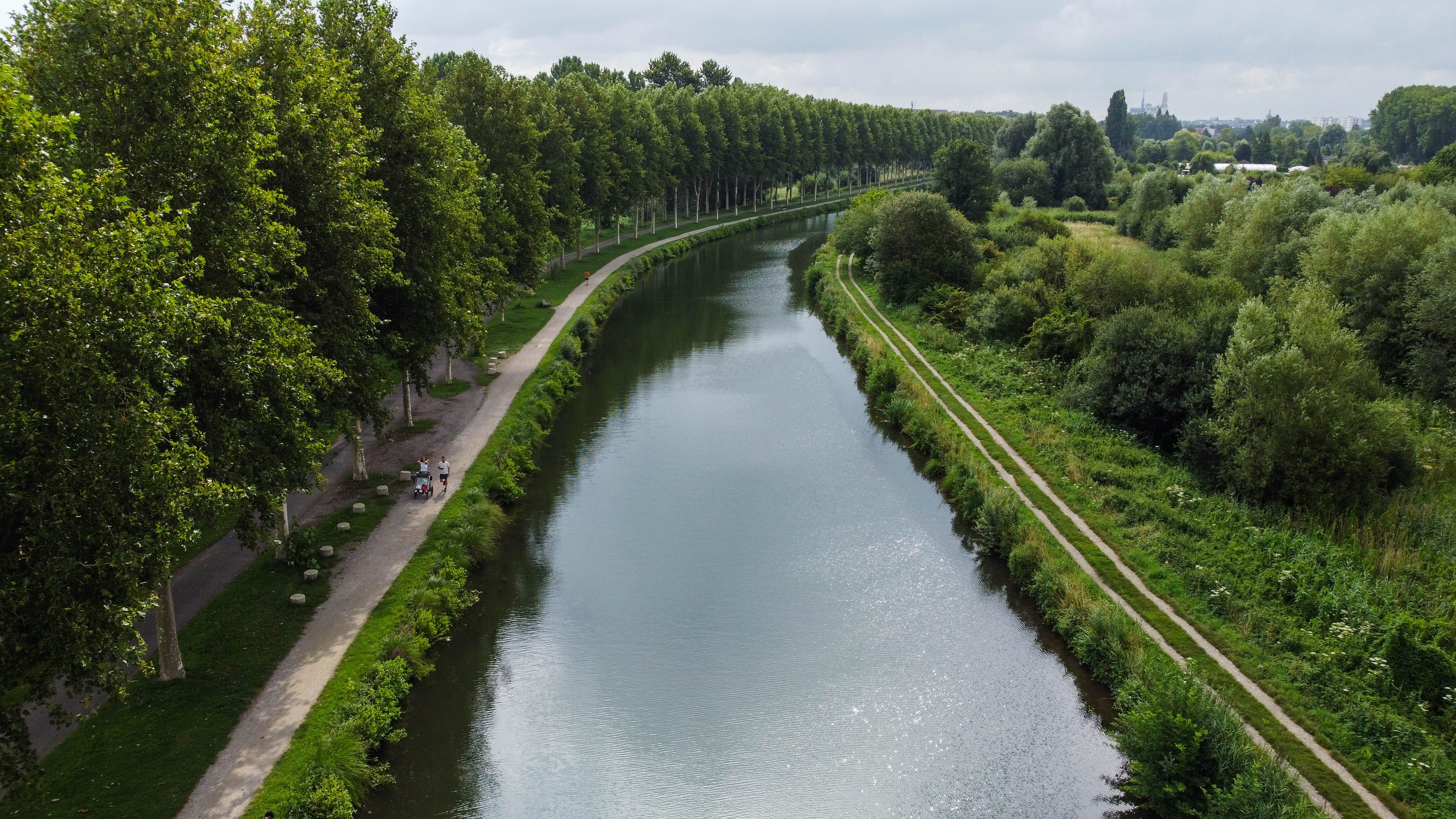Vue aérienne Somme - Amiens