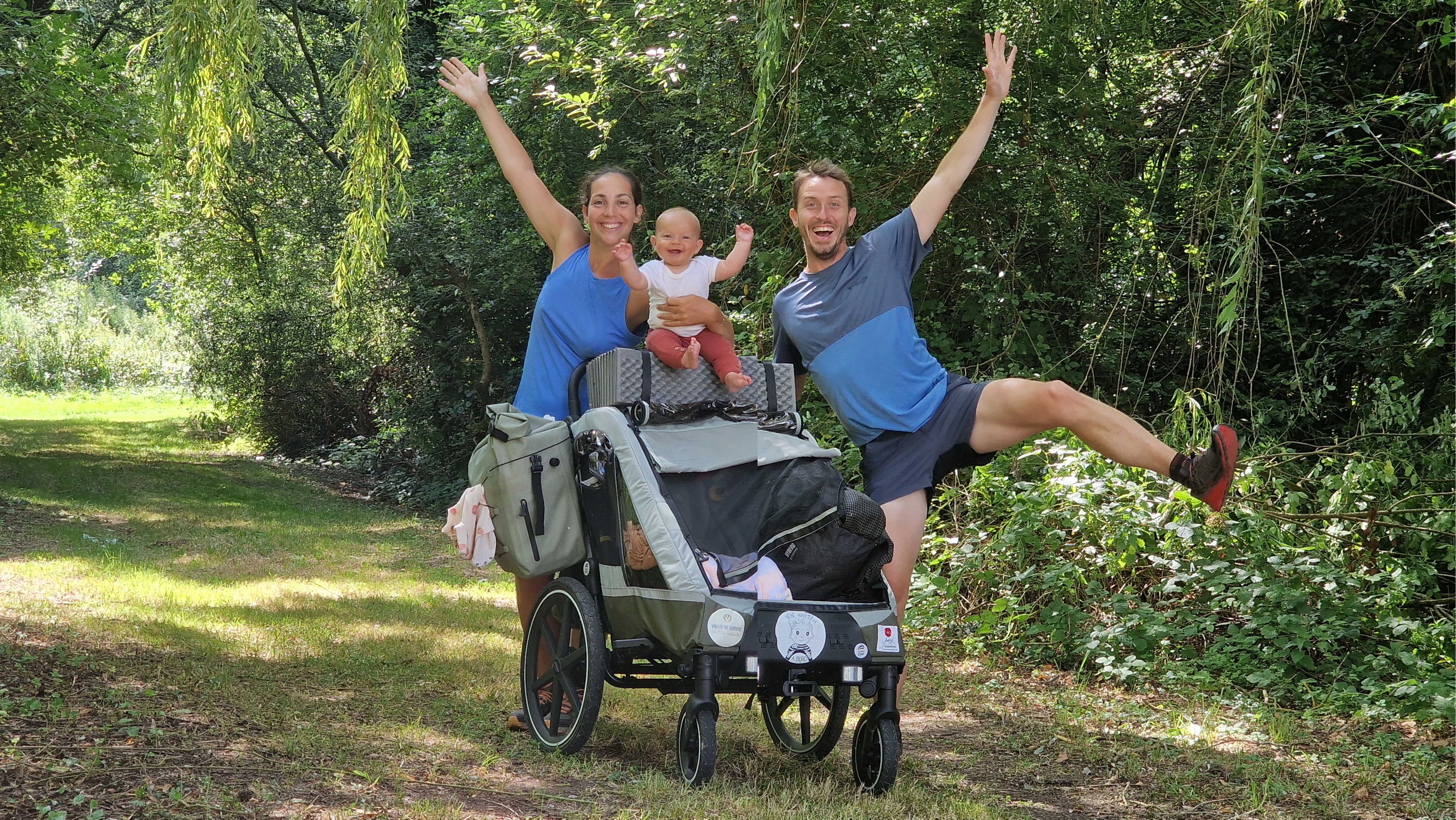 Descente de la Somme à poussette (GR800 - canal de la Somme)