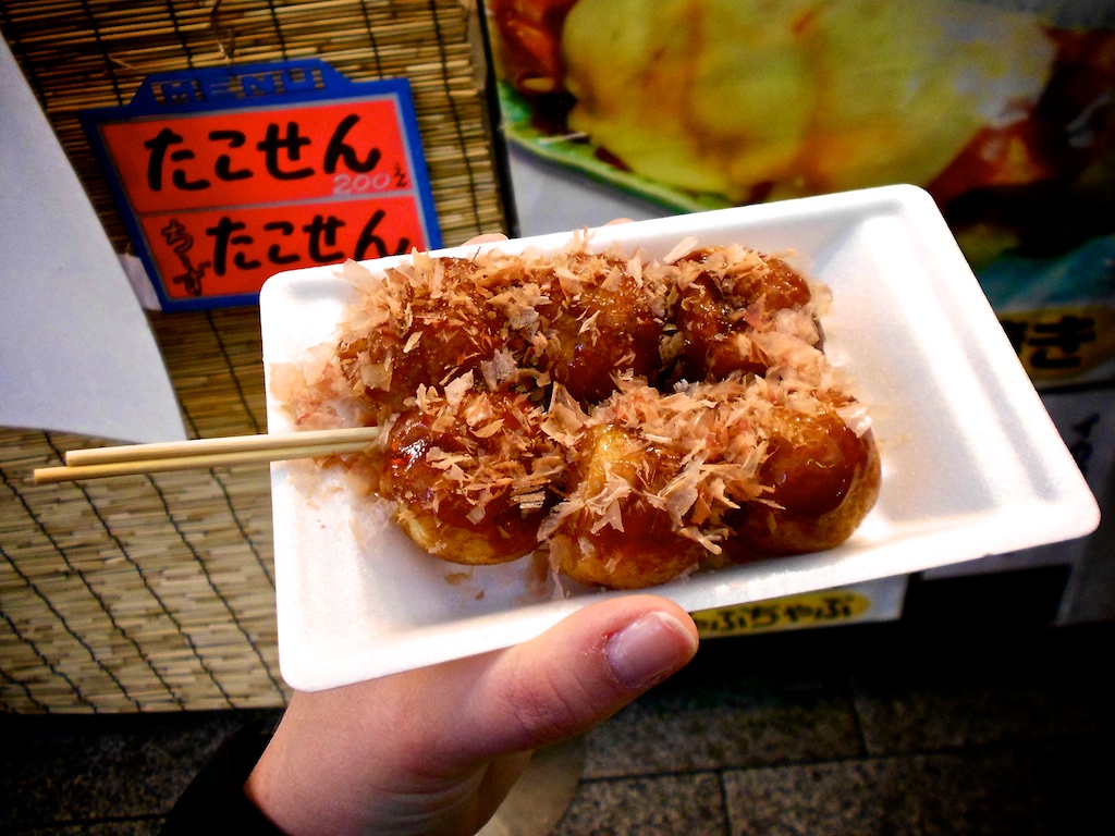 Takoyaki - Octopus with Fish Flakes
