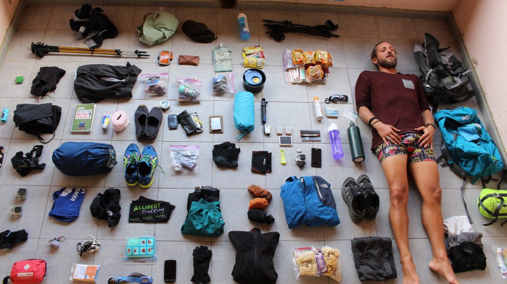 Affaires sac à dos GR20