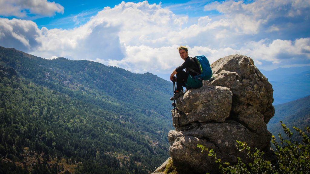 Rémi et son à dos pour le GR20